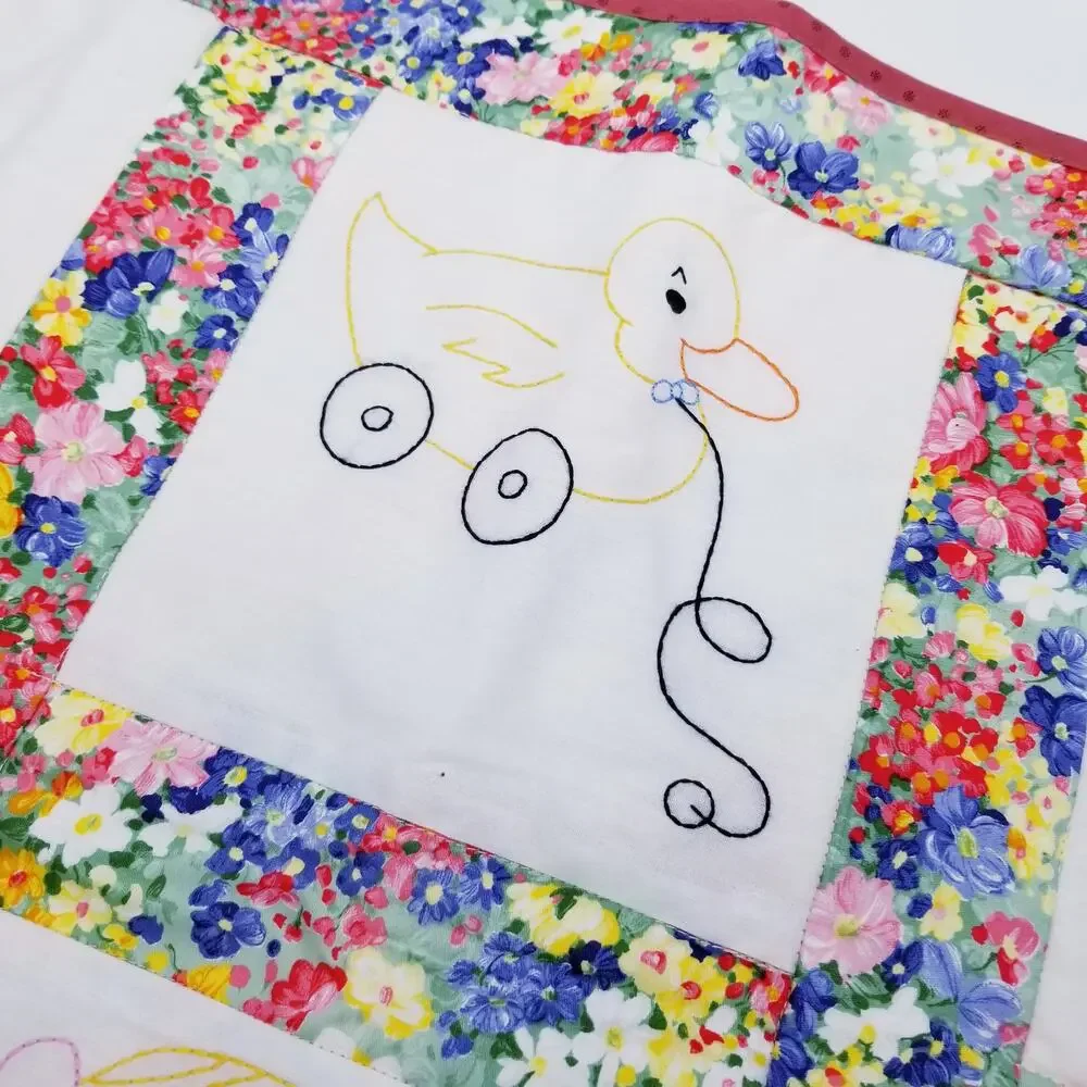 NEW Baby Toddler Crib Quilt Floral Stripes Bright Softball Guitar Horse Baseball